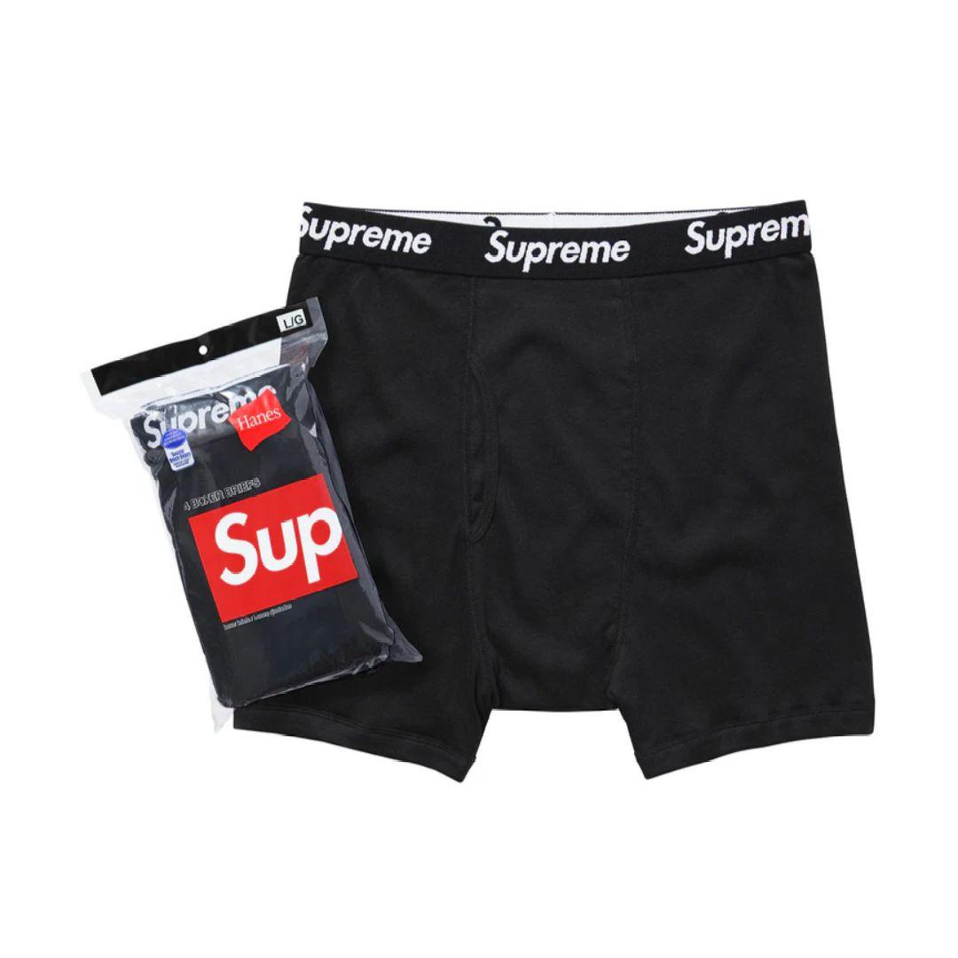 Supreme Hanes ボクサーブリーフ黒 size XL4枚セット
