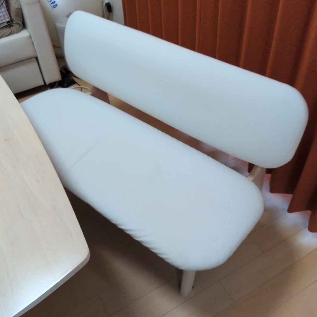 ニトリ　傷・汚れに強い合成皮革 リビングダイニング2人用チェア