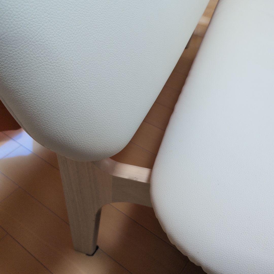 ニトリ　傷・汚れに強い合成皮革 リビングダイニング2人用チェア