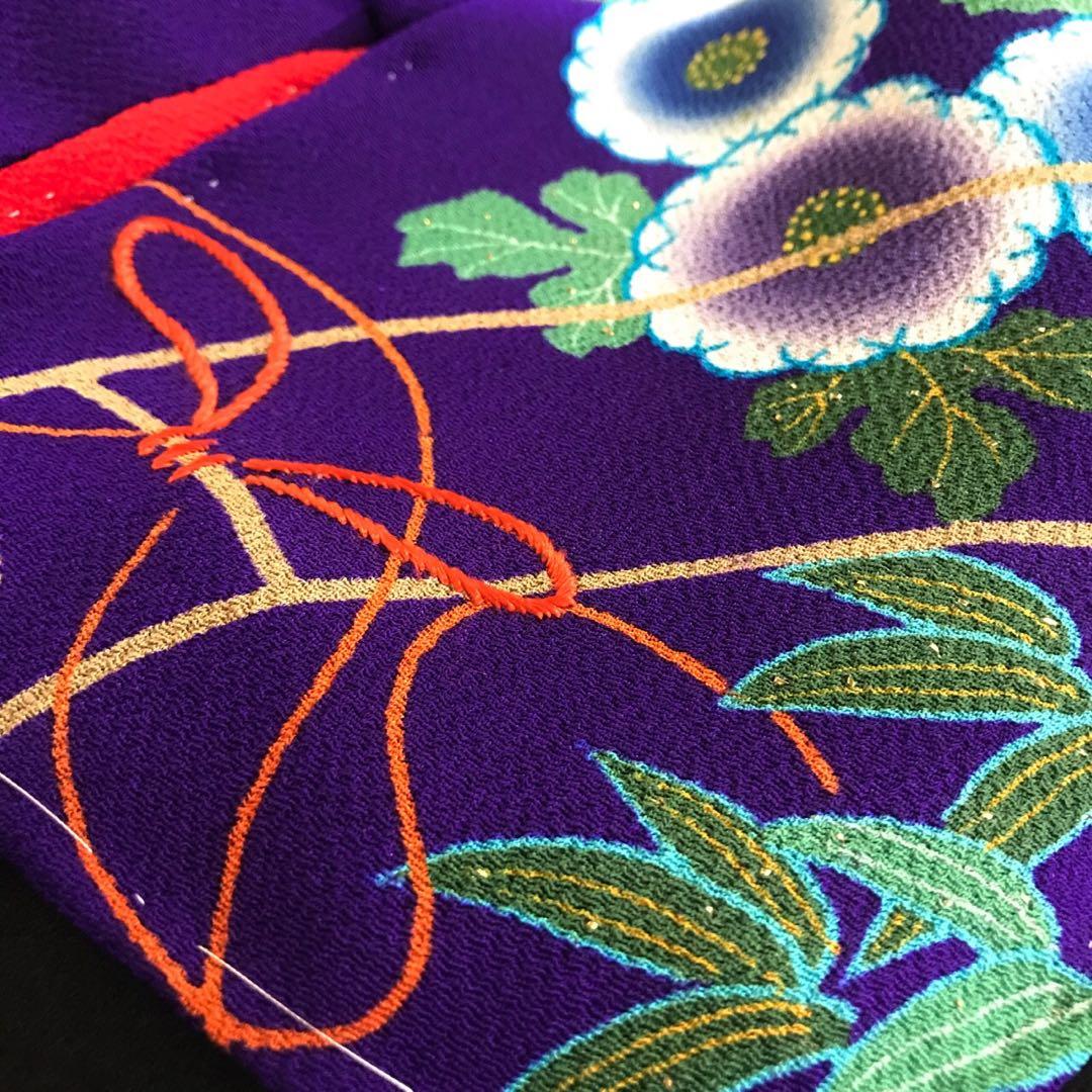 ＊ 市松人形 15号 縮緬 アンティーク 着物 帯 ＊ ドール 人形