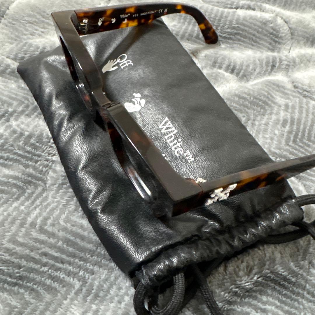 Off-White ブラウン サングラス ケース付き
