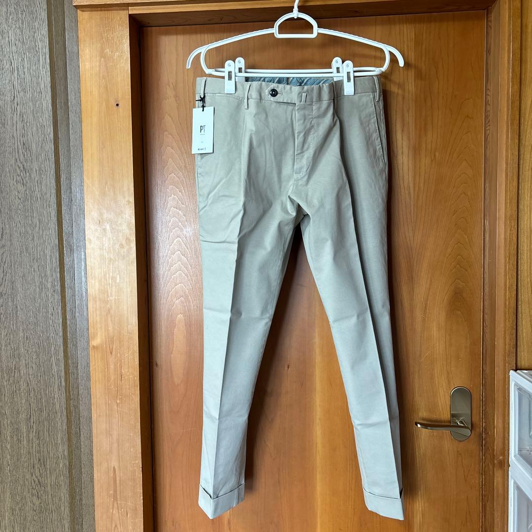 新品PT EVO FIT ベージュ チノパン 52