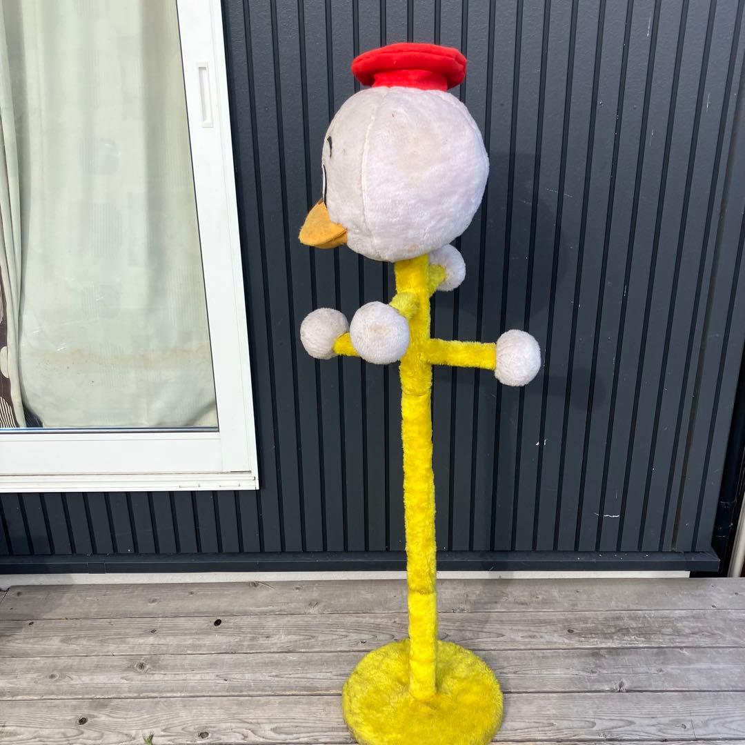 昭和レトロ 当時物 アヒル型ポールハンガー ハンガーラック 古家具 帽子掛け