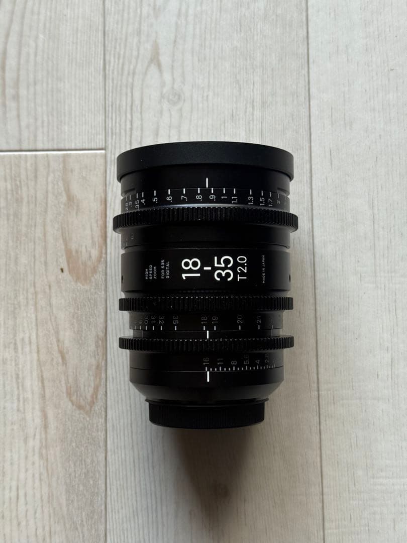 Sigma 18-35 T2 EFマウント メートル表示