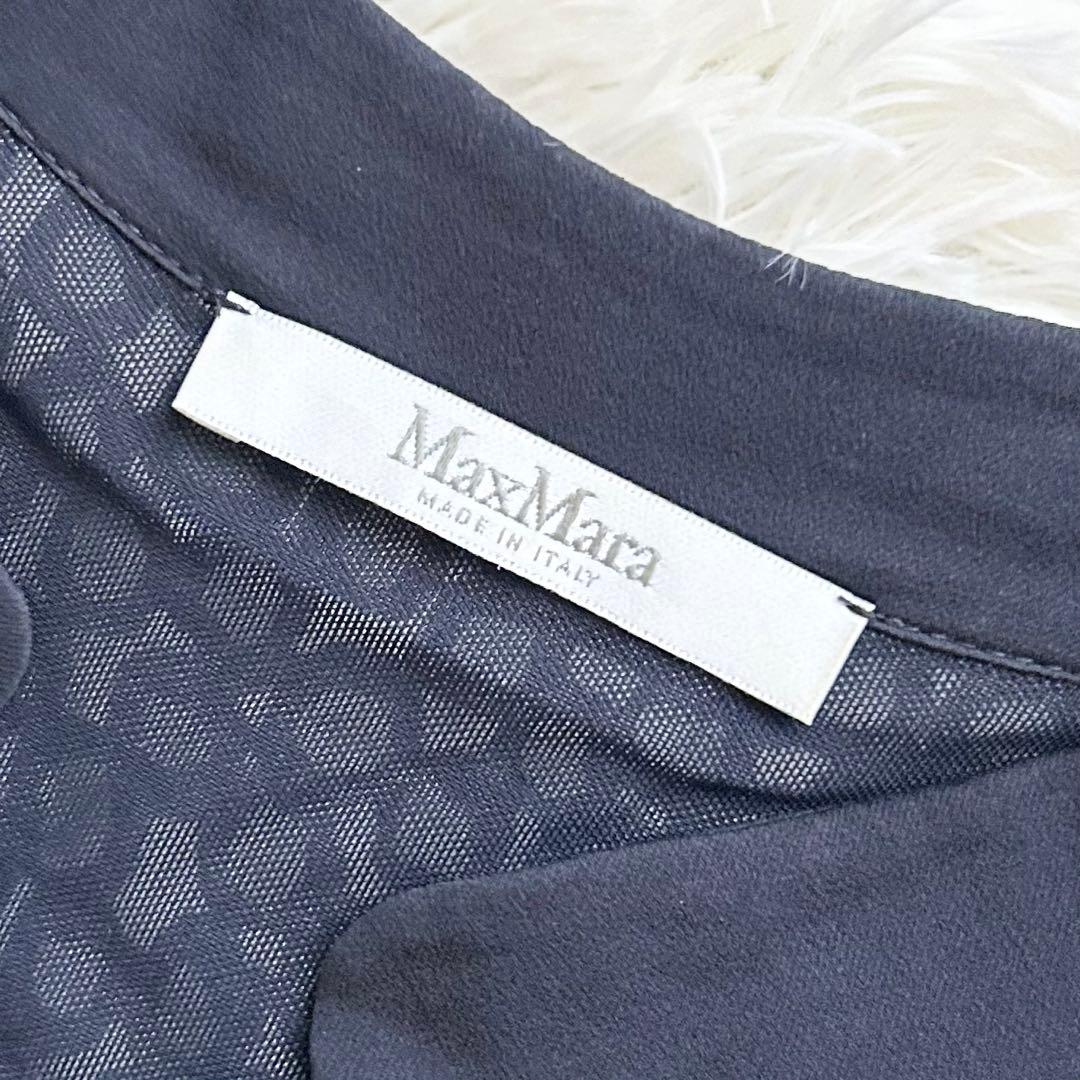 ginga✨マックスマーラ　最高級　白タグ　フレアワンピース　ピンタック