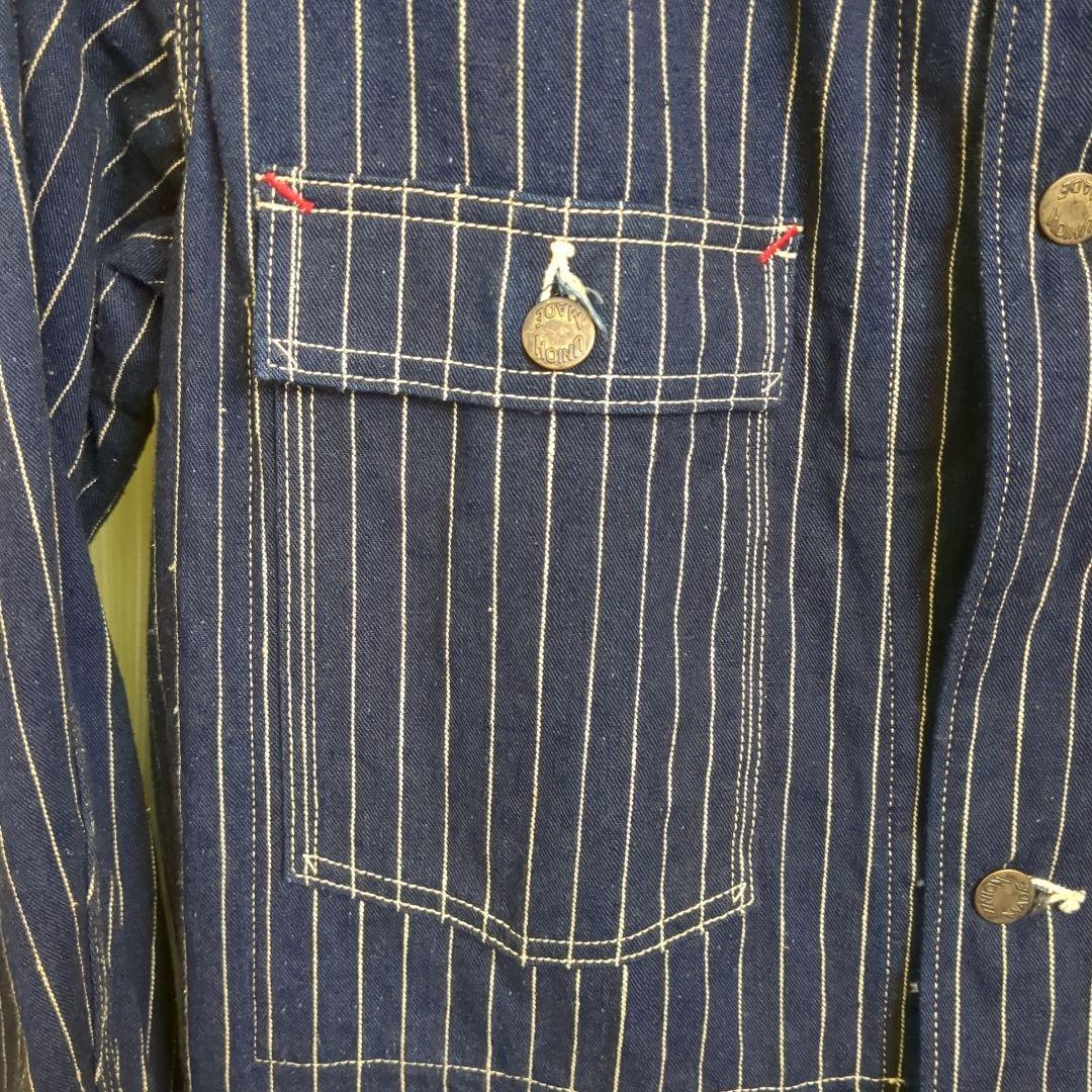 E*o様 未洗い 40 ウエアハウス ストライプカバーオール WAREHOUSE