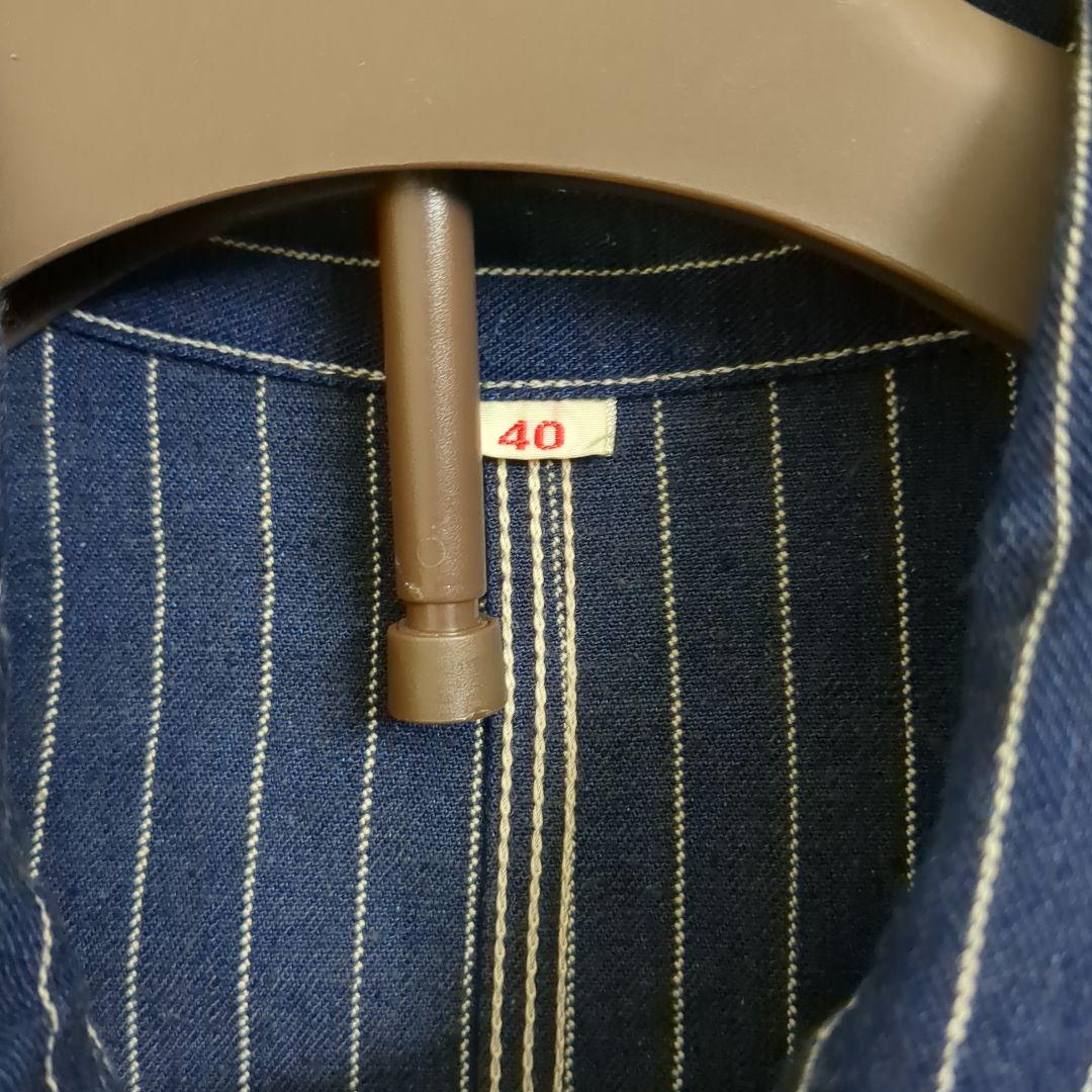 E*o様 未洗い 40 ウエアハウス ストライプカバーオール WAREHOUSE