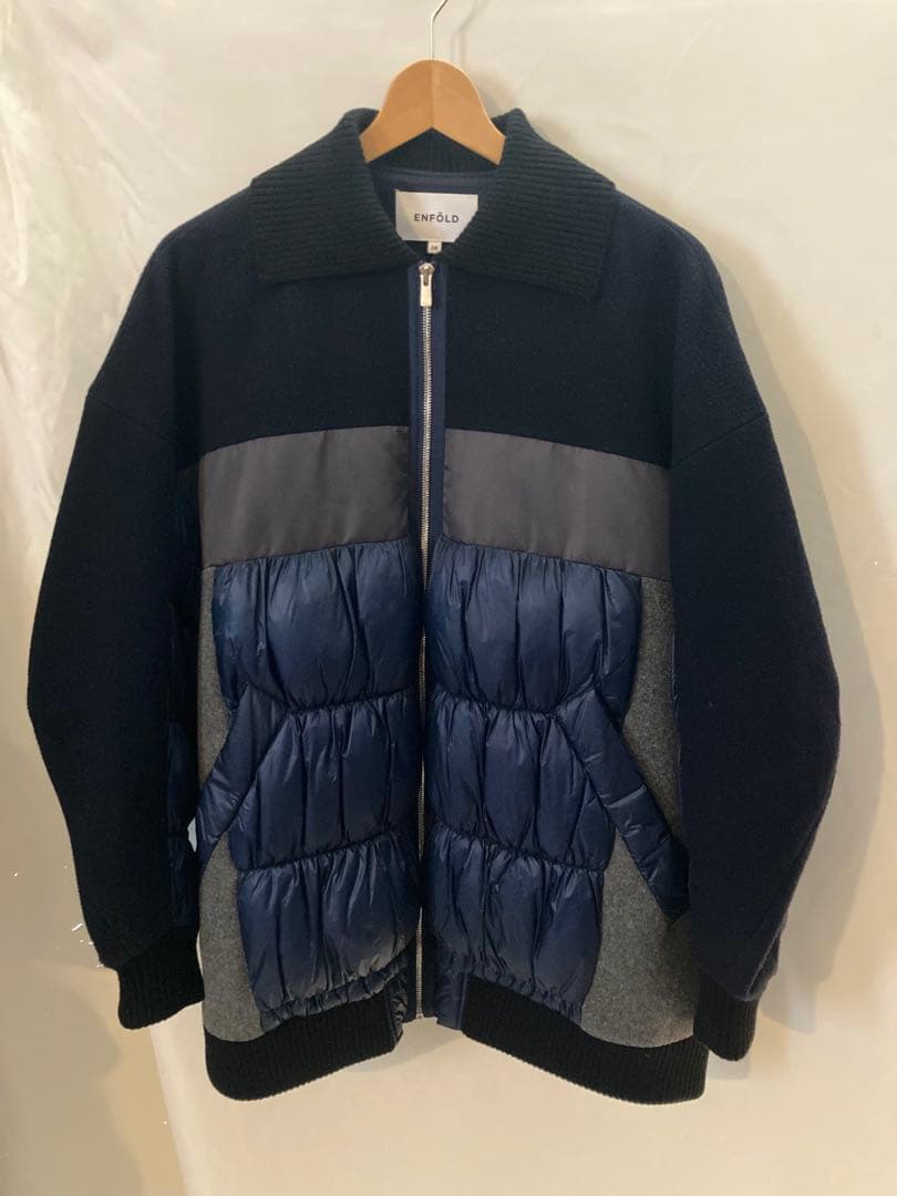 ENFOLD ソフトラムメルトンブルゾン 38 美品