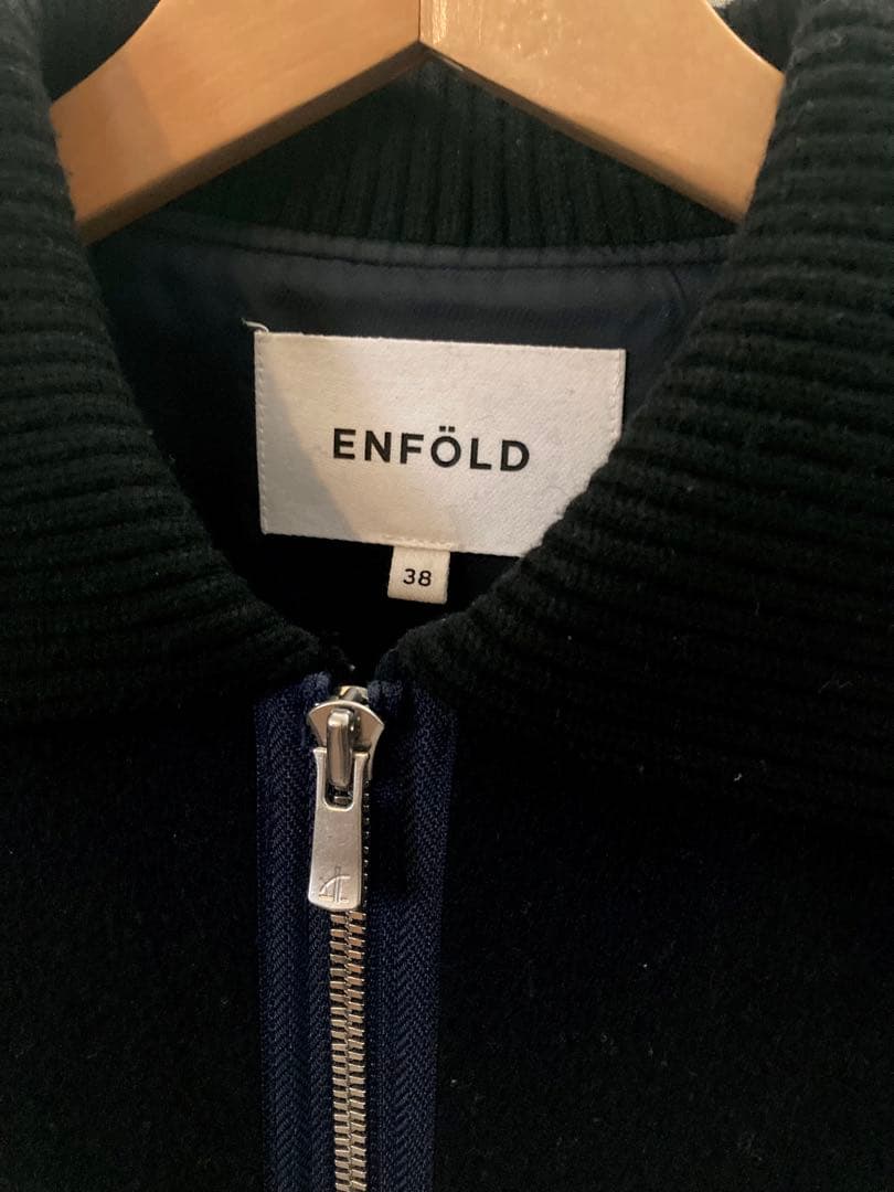 ENFOLD ソフトラムメルトンブルゾン 38 美品