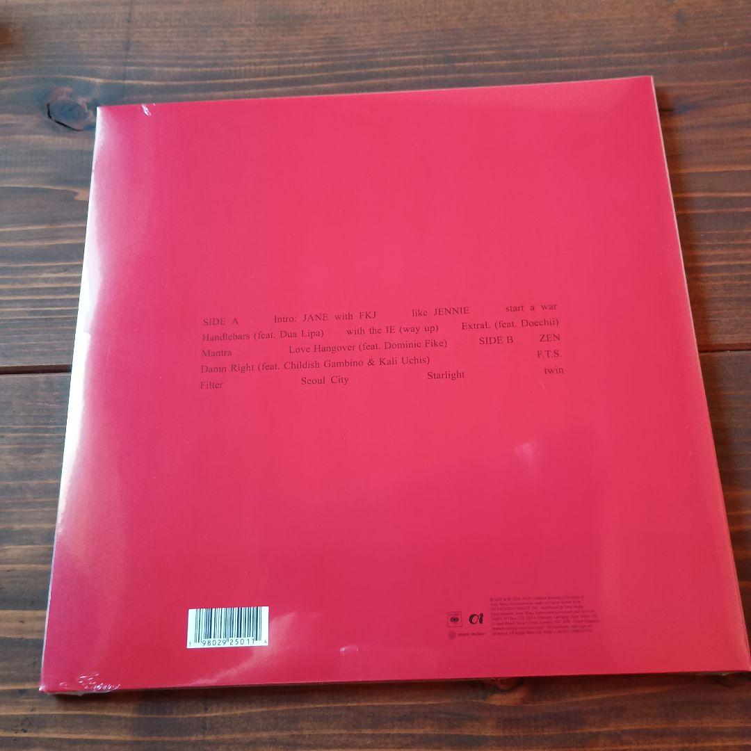 洋楽 JENNIE Ruby RED VINYL
