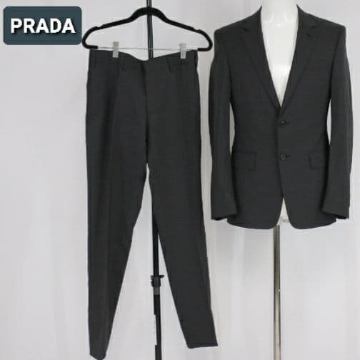 PRADA グレー スーツ ジャケット パンツ
