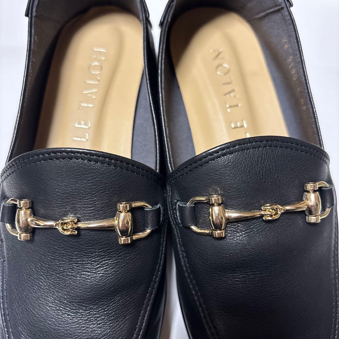 LE TALON レザービットバブーシュ ブラック ルタロン　23.5