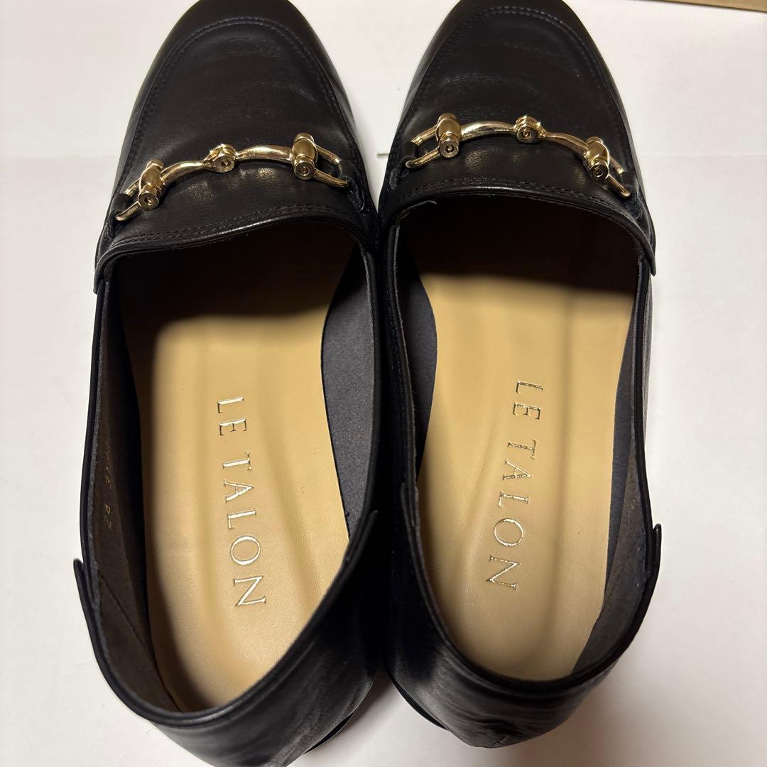 LE TALON レザービットバブーシュ ブラック ルタロン　23.5