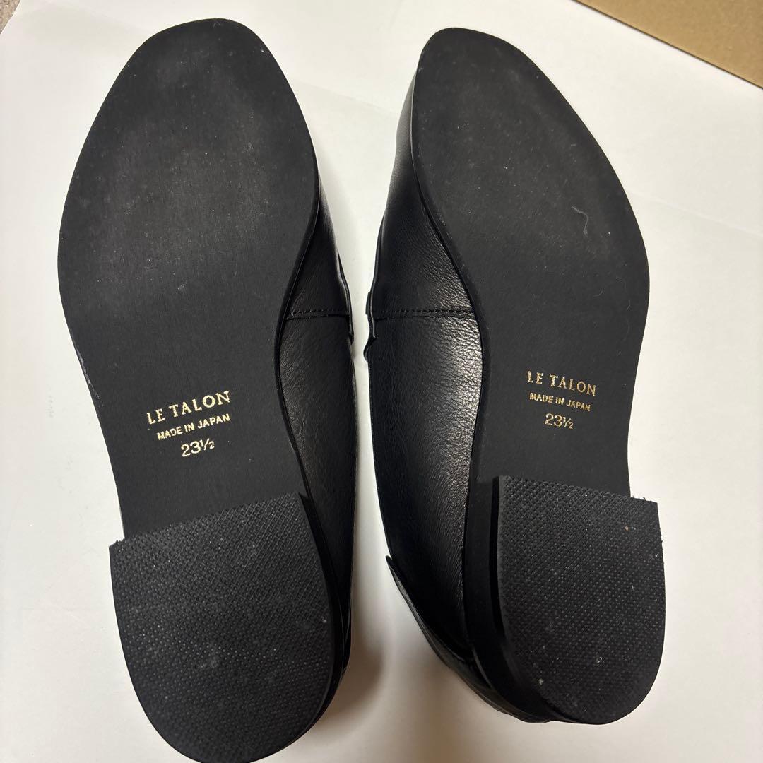 LE TALON レザービットバブーシュ ブラック ルタロン　23.5
