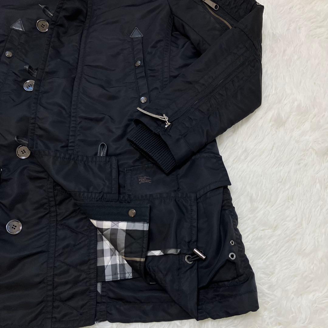 (美品)BURBERRY LONDON　モッズコート　ブラック　ライナー付き