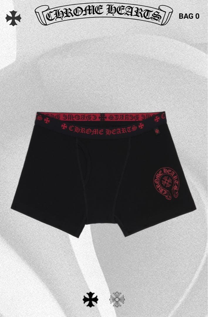 ひ*ら様 CHROME HEARTS ボクサーパンツ レッド✖︎ブラック