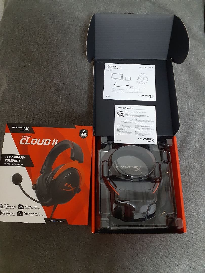 【ほぼ未使用】HyperX ハイパーエックス ゲーミングヘッドセット・ヘッドホン