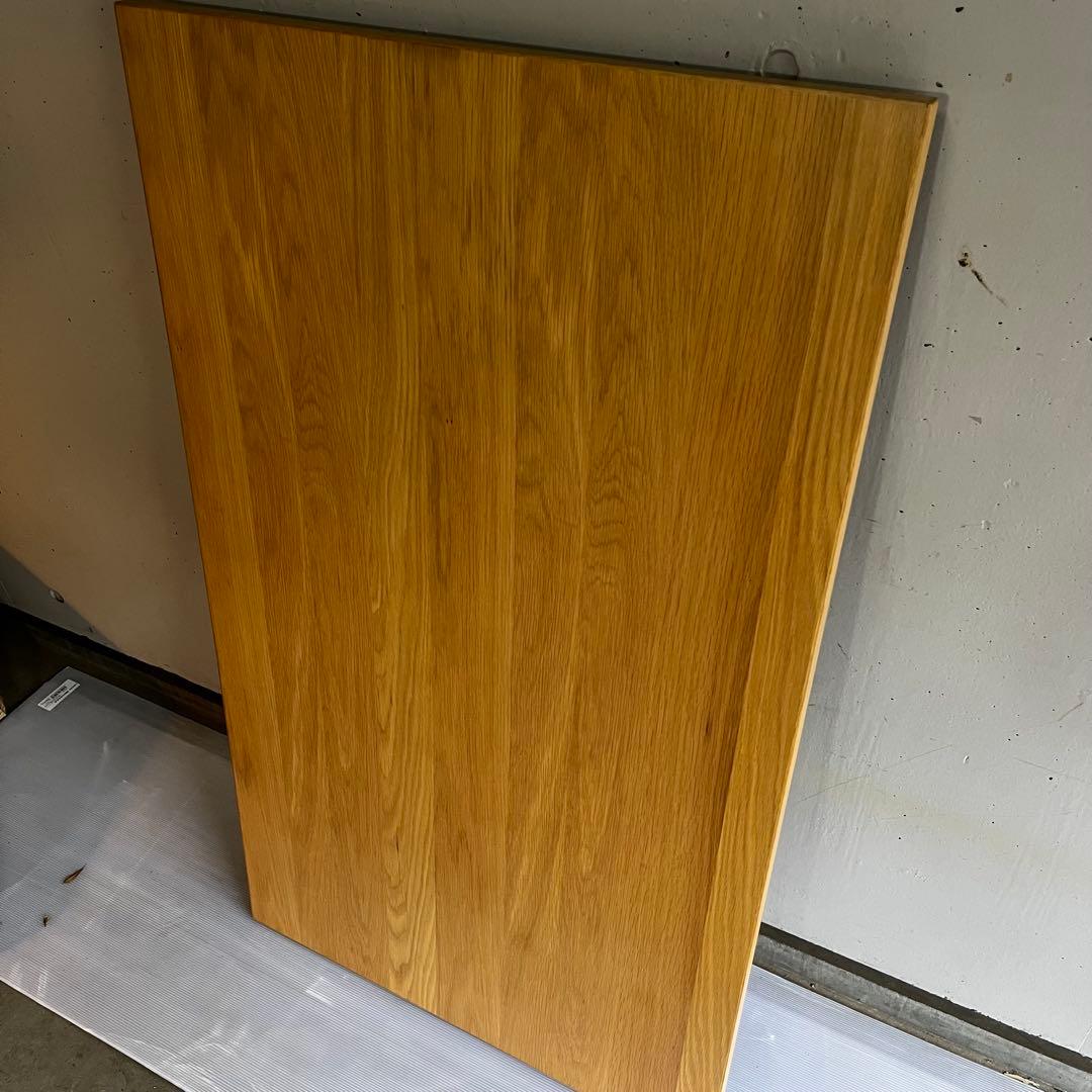 美品★無印 木製折りたたみテーブル オーク材突板　幅１２０ｃｍ