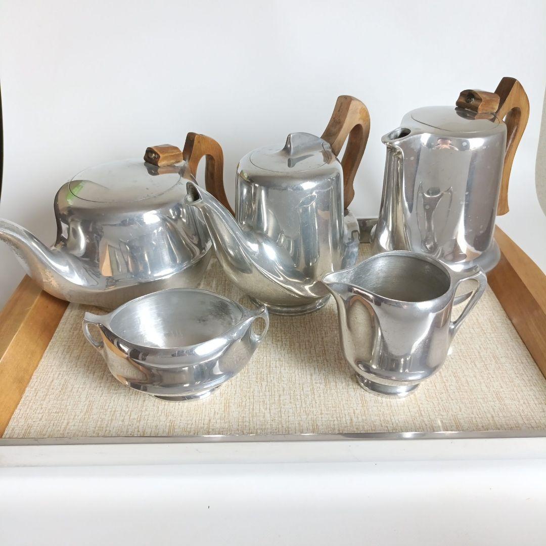 英国 Picquot Ware ピコーウェア ティーセット 6点 ヴィンテージ