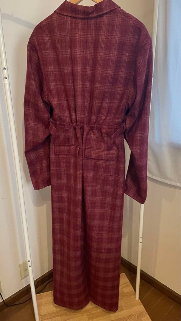 週末限定値下⭐︎【新品タグ付き】WAIST CROSS CHECK DRESS