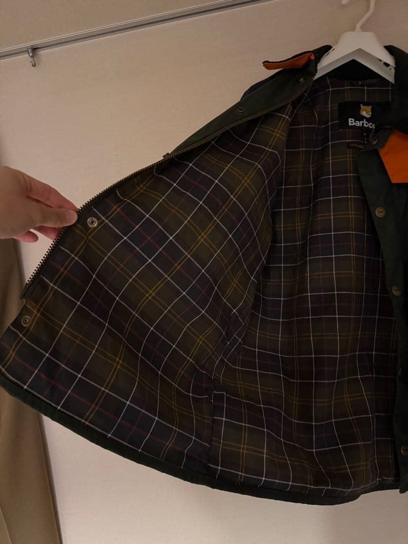 ジャケット・アウター maisonkitsune barbour Beaufort wax