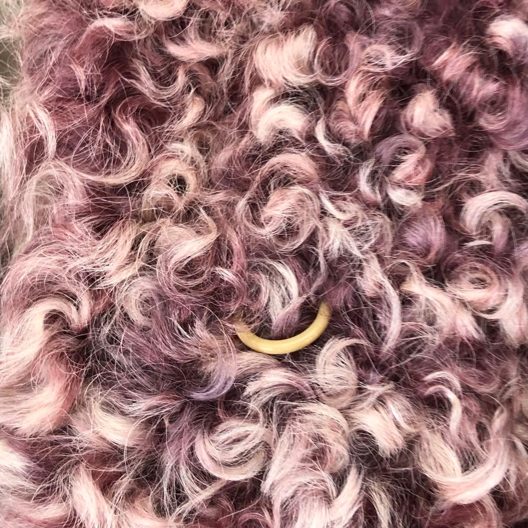 エンバ　EMBAスノーピンク　ファーカルガンプレート　毛皮コート　ピンクミンクR