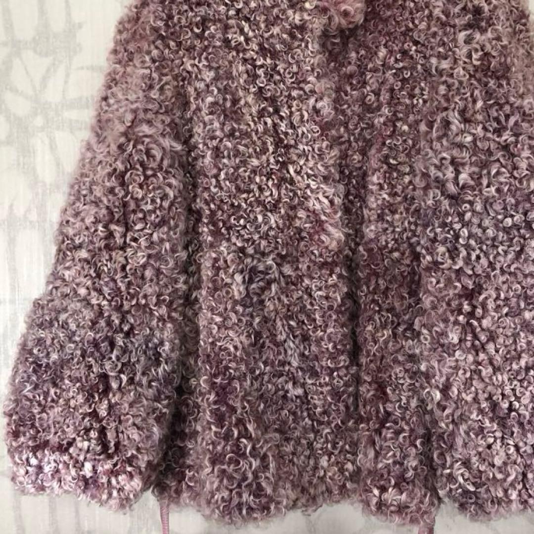 エンバ　EMBAスノーピンク　ファーカルガンプレート　毛皮コート　ピンクミンクR