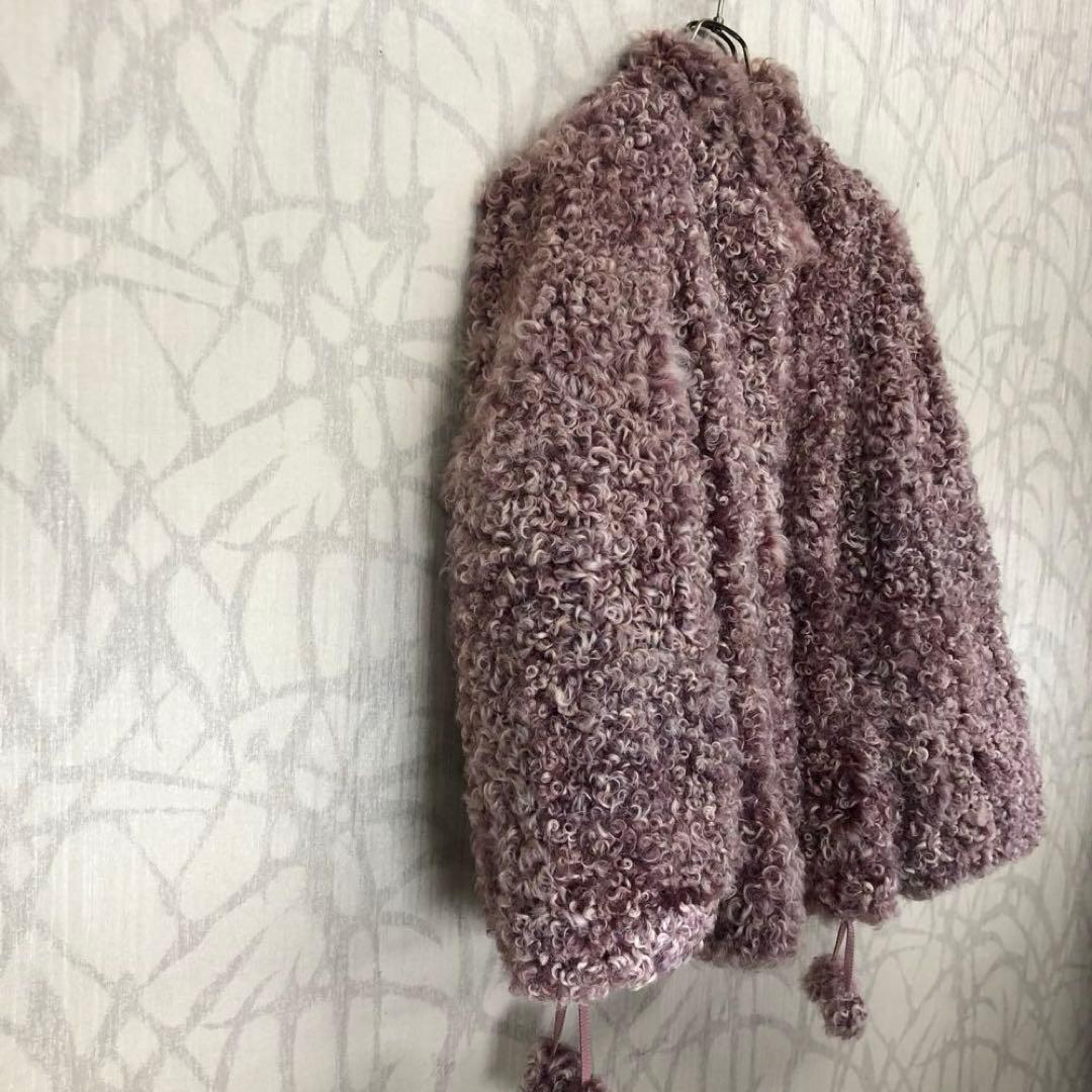 エンバ　EMBAスノーピンク　ファーカルガンプレート　毛皮コート　ピンクミンクR