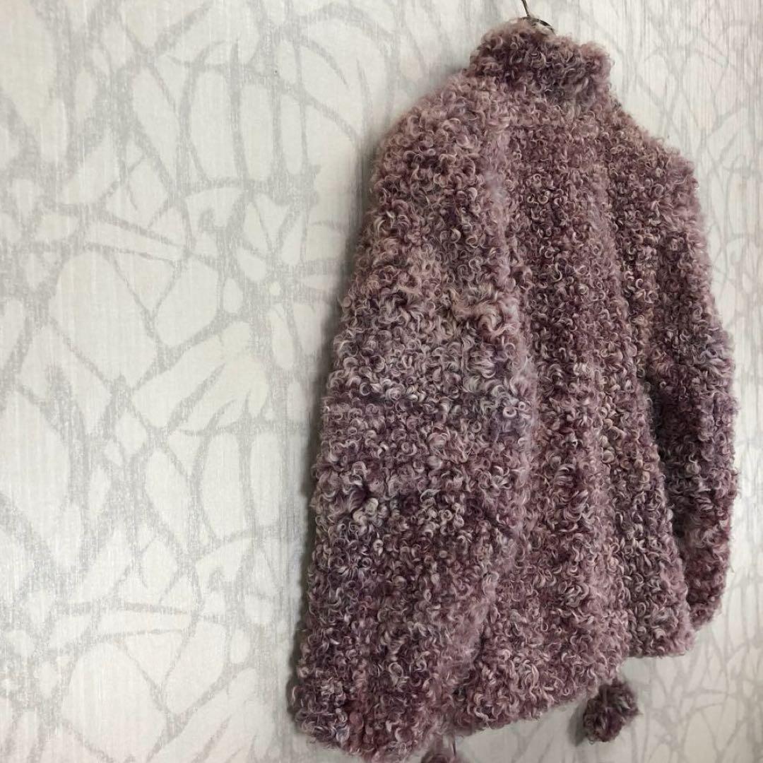 エンバ　EMBAスノーピンク　ファーカルガンプレート　毛皮コート　ピンクミンクR