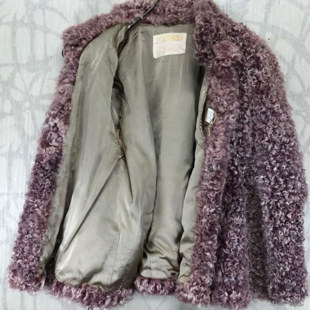 エンバ　EMBAスノーピンク　ファーカルガンプレート　毛皮コート　ピンクミンクR