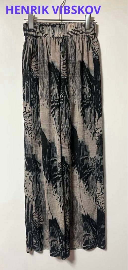だ*ん様 HENRIK VIBSKOV 抽象柄 ワイドパンツ Sサイズ
