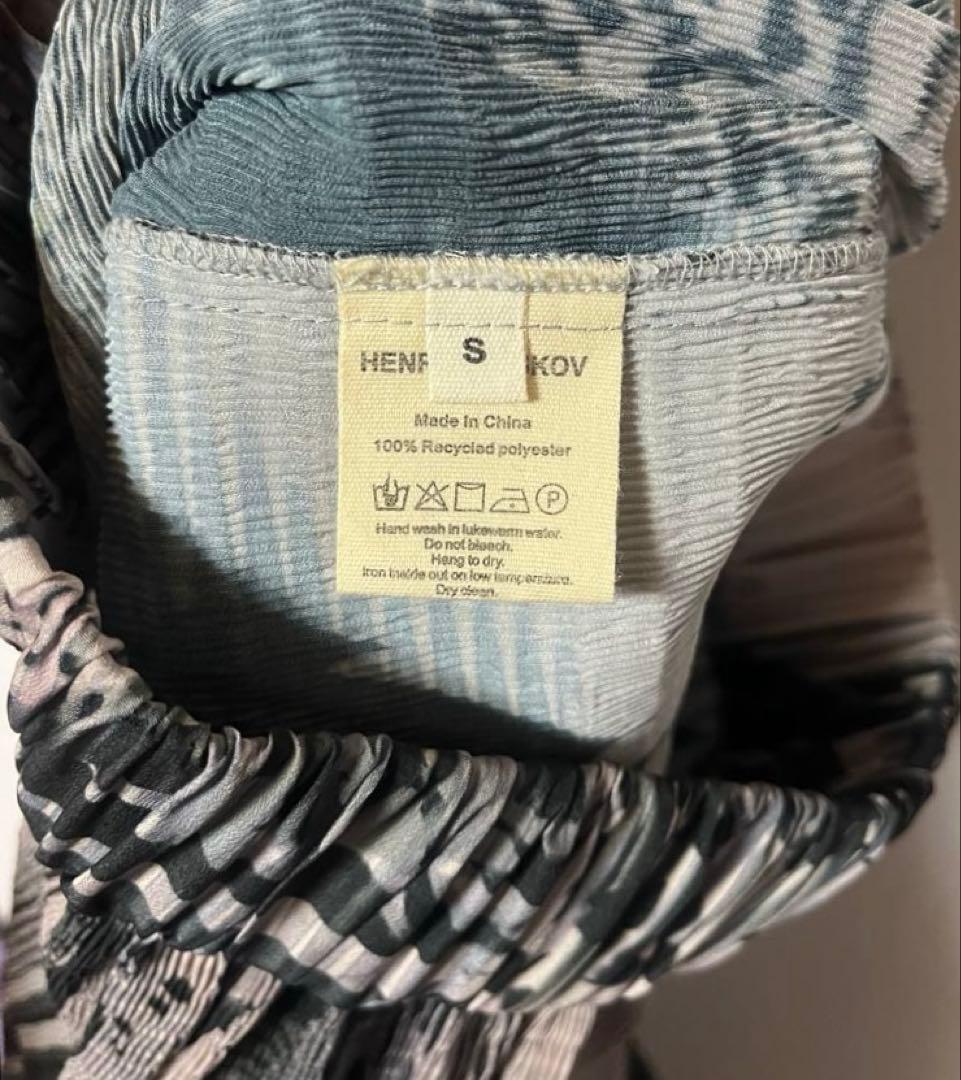 だ*ん様 HENRIK VIBSKOV 抽象柄 ワイドパンツ Sサイズ