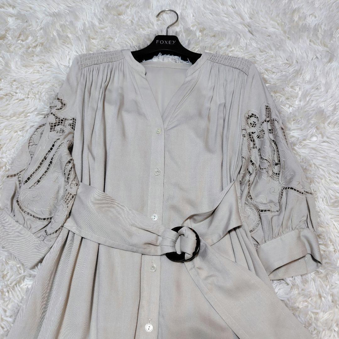 【美品♡人気モデル】グレースコンチネンタル　カットワークティアードワンピース　F