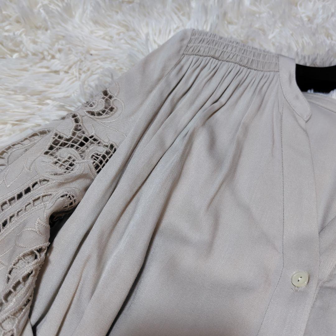 【美品♡人気モデル】グレースコンチネンタル　カットワークティアードワンピース　F