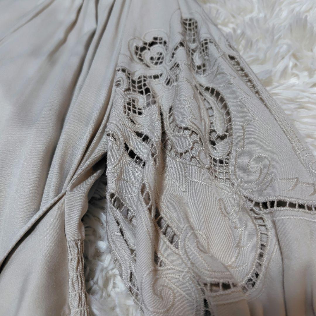 【美品♡人気モデル】グレースコンチネンタル　カットワークティアードワンピース　F