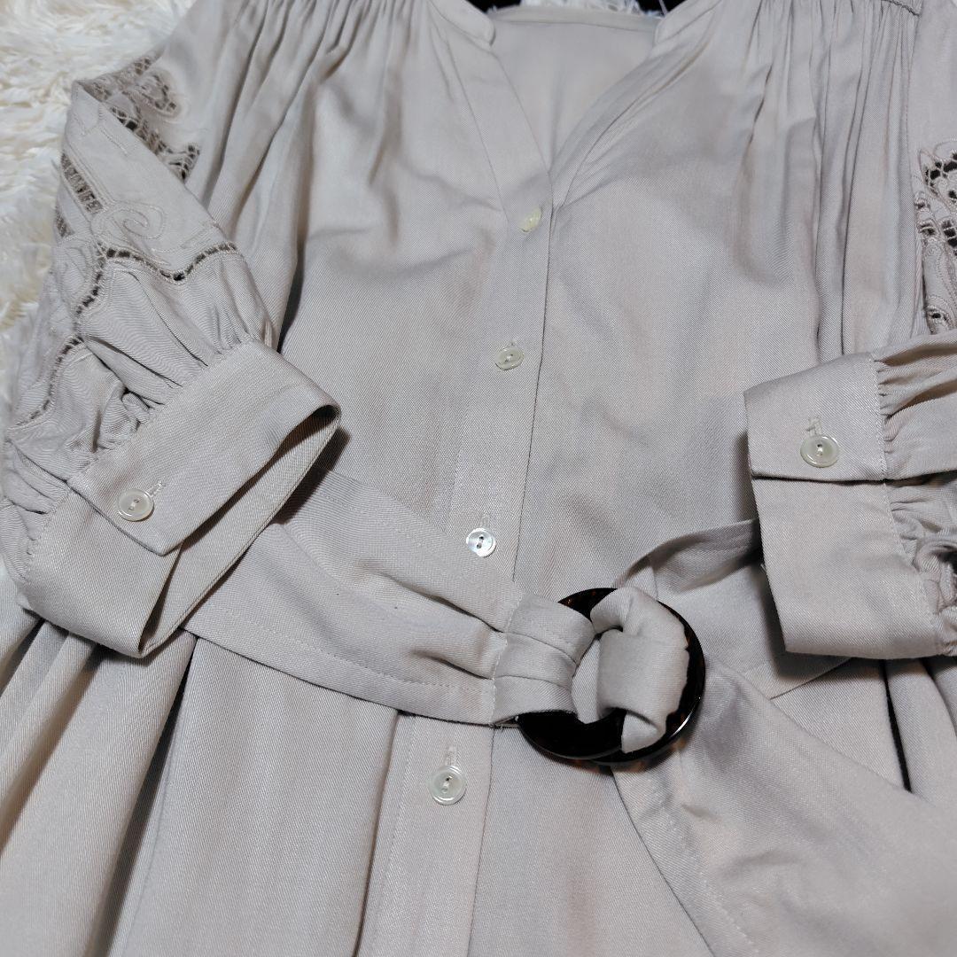 【美品♡人気モデル】グレースコンチネンタル　カットワークティアードワンピース　F