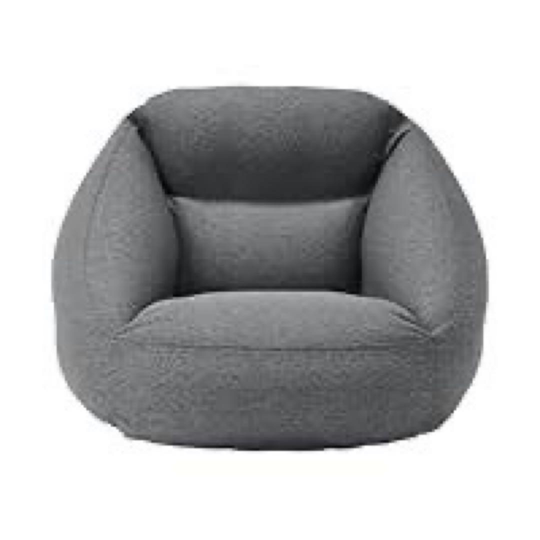 無印良品　空気でできたソファ　チャコール