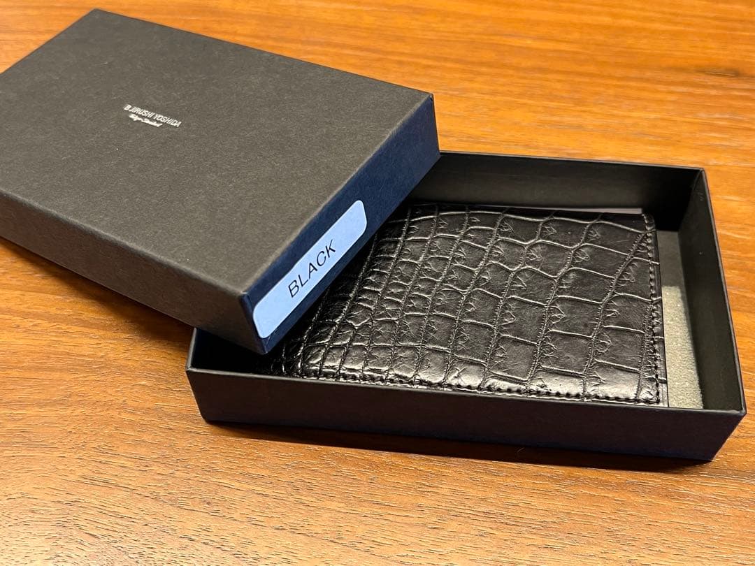 B印吉田　鼎　クロコダイルレザー 名刺入れ　吉田カバン