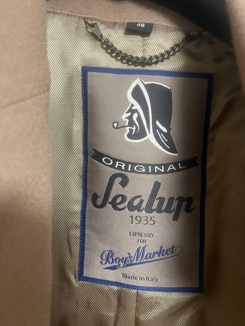 ボーイズマーケット別注Sealup ピーコート 48 ベージュ