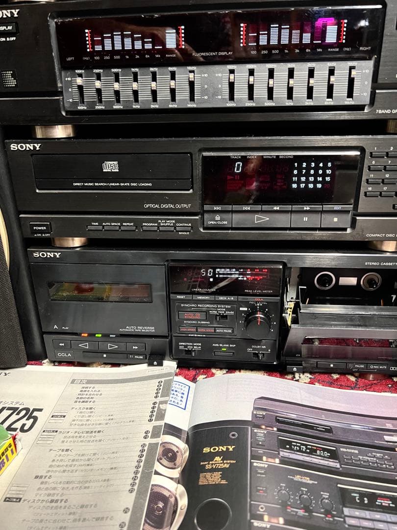 SONYシステムコンポLBT-V725内蔵BT変更可能中古フルセット動作品美品