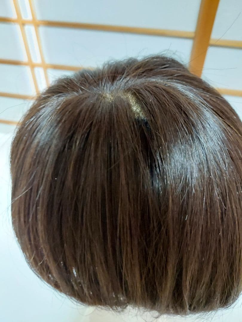 リネアストリア　天使のマニッシュショート　人毛mix　ダークブラウン