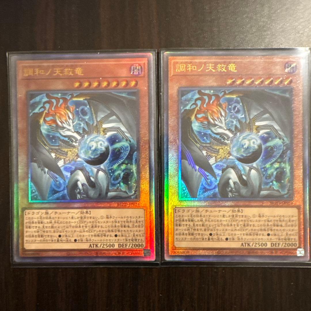 遊戯王 調和ノ天救竜 フィドラウリス＝ハルモニア　レリーフ2枚