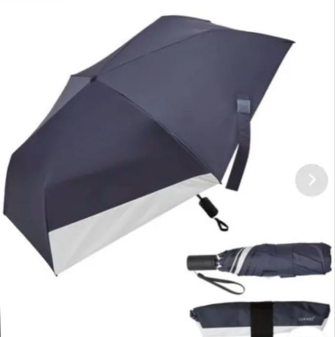 【新品未開封】COKAGE+ACTIVE 自動開閉55cm折　ネイビー×ホワイト