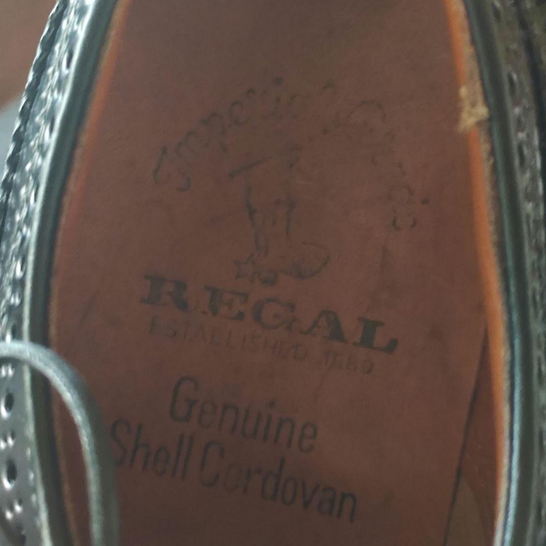 靴 Regal Cordovan Long Wing Tip Shoes