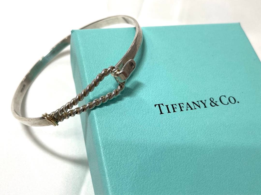 レア　TIFFANY&Co. ティファニー ツイストロープ　フックコンビバングル