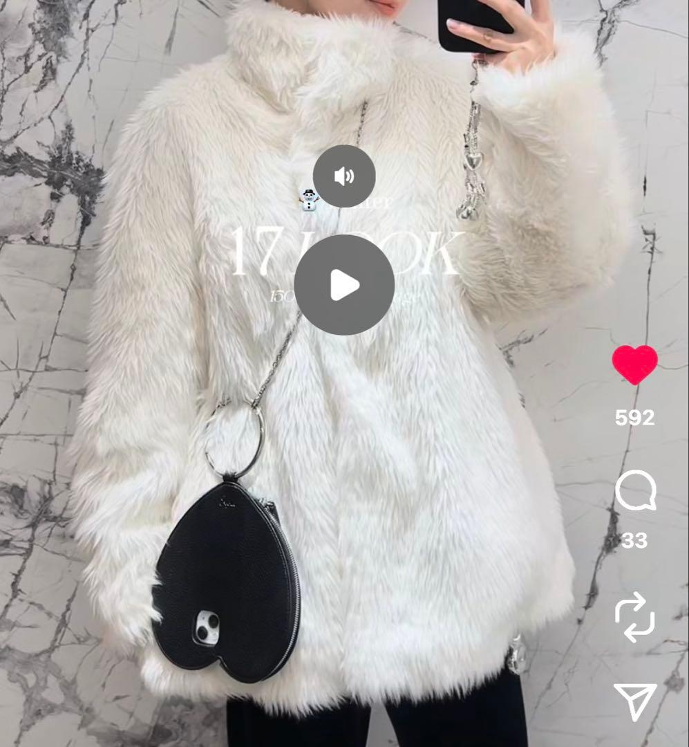 FRAY I.D ECOPELハイネックファーミドルジャケット