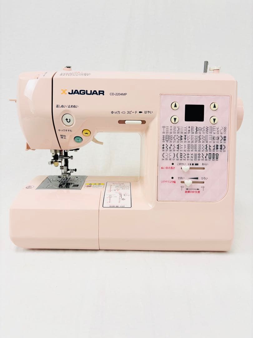 ジャガー　コンピューターミシン本体　CD-2204MP　フットコントローラー付属