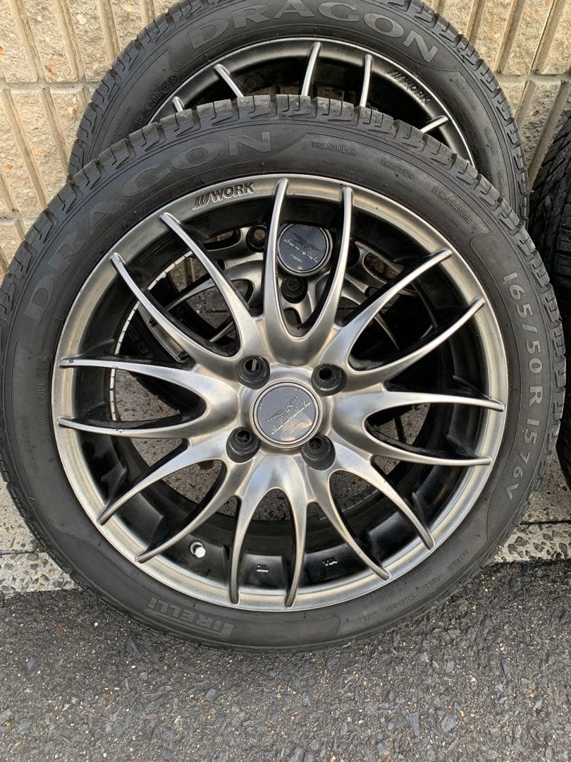 WORK STEEZ 15インチアルミホイール　165/50R15 ワーク
