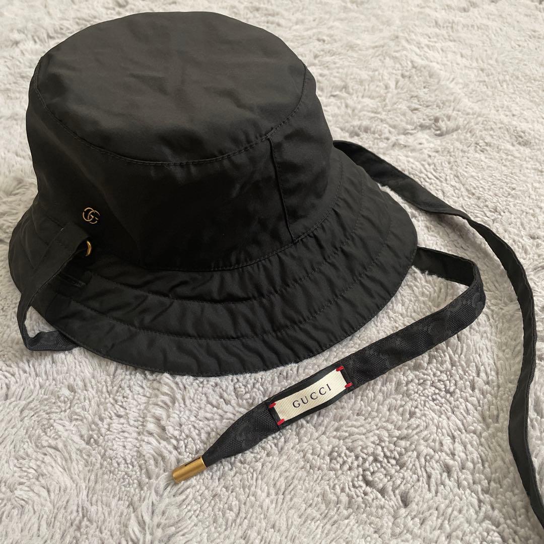 GUCCI -グッチ-ミケーレ期 GGキャンバス＆ナイロン リバーシブルハット