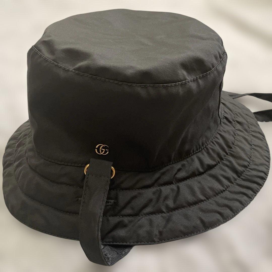 GUCCI -グッチ-ミケーレ期 GGキャンバス＆ナイロン リバーシブルハット